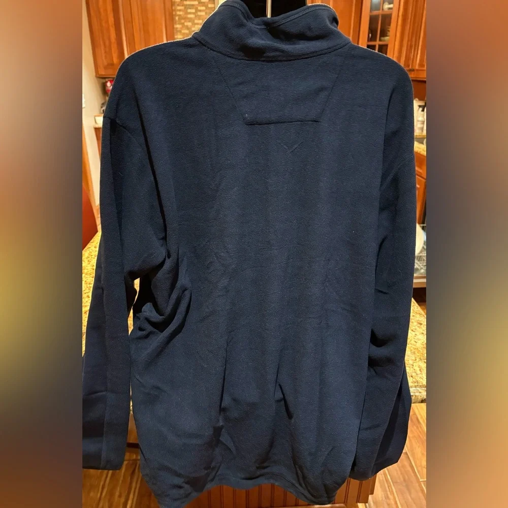Antigua NWT men’s Fosters’ lager quarter zip pullover. Dark blue with logo. 2XL - Picture 8 of 8